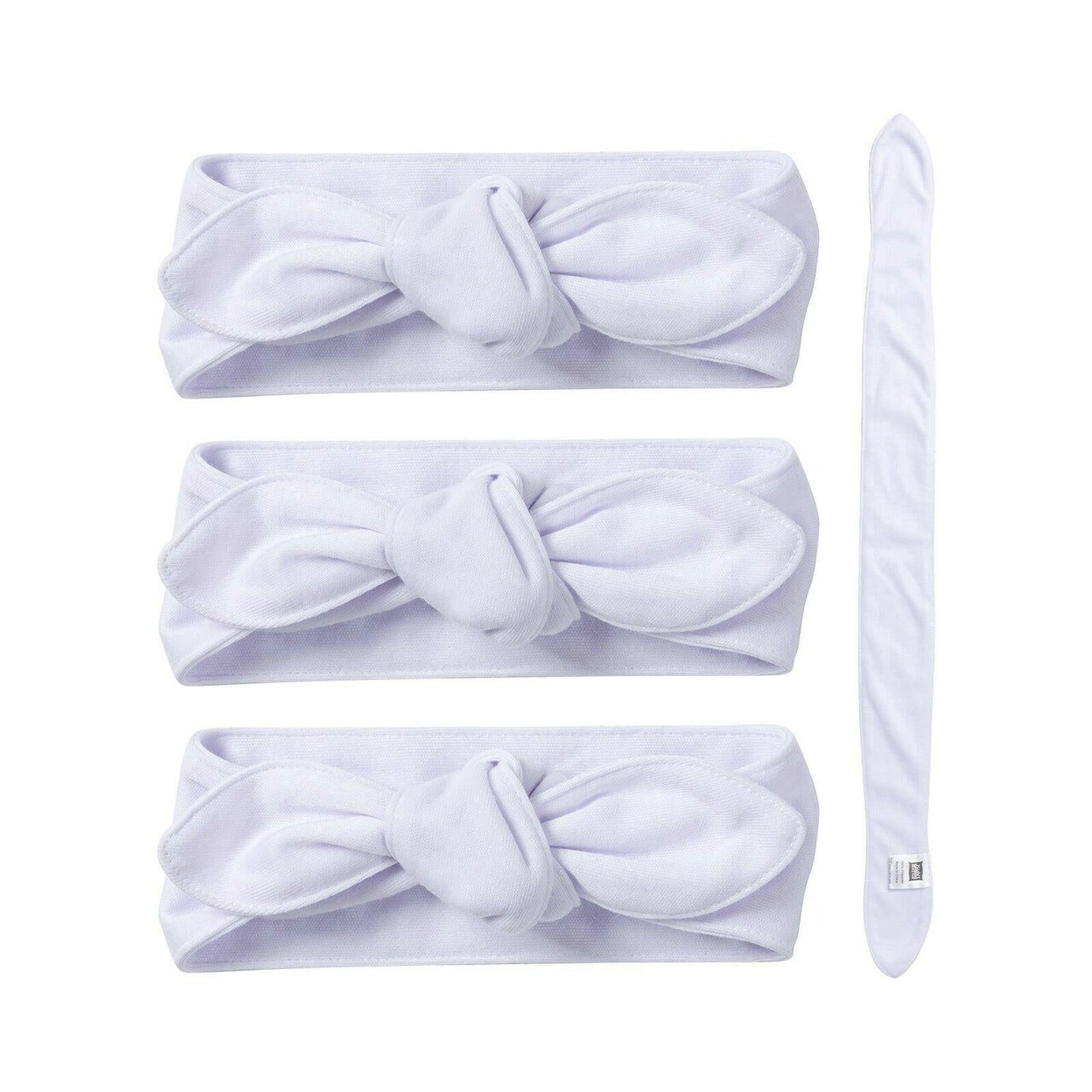 Craft Express 4 Pack Sublimation Baby Headbands – Soft White Blanks for Infants